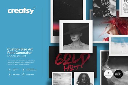 Art Print Generator Mockup Set | Creatsy®