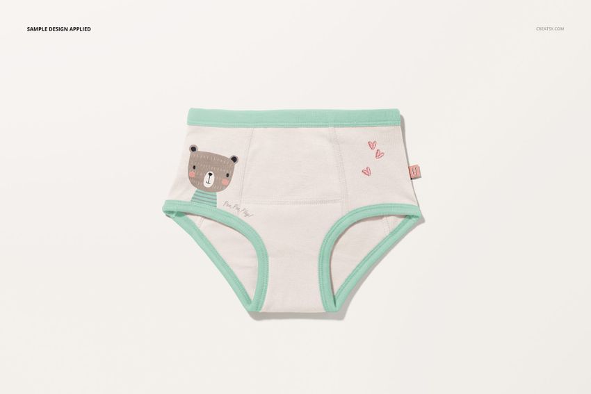 Kids Underwear Mockup Set, Graphics