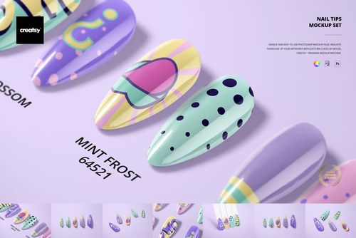 Nail Tips Mockup Set | Creatsy®