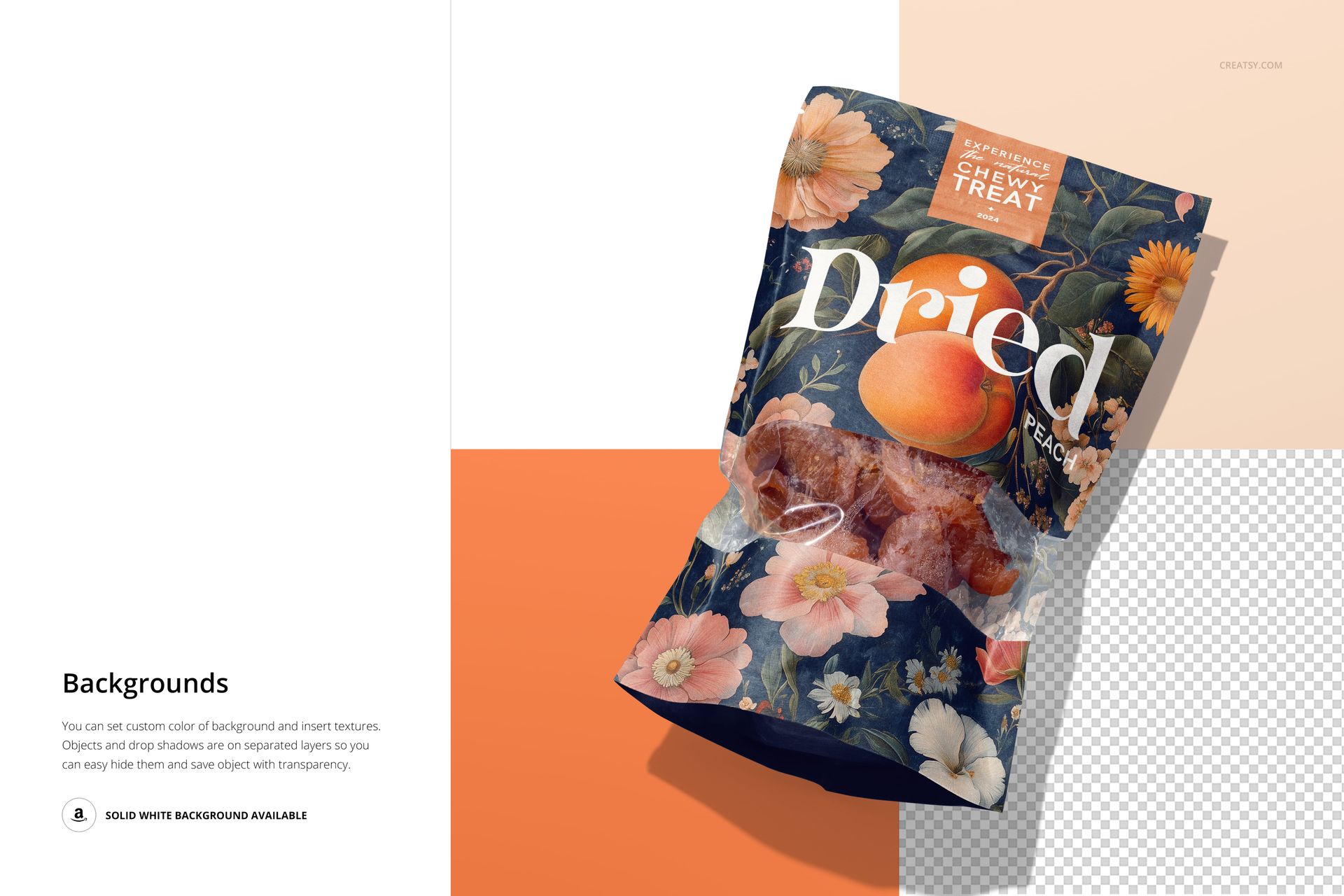 Dried Peach Paper Pouch Mockup Set - mockup screenshot 9