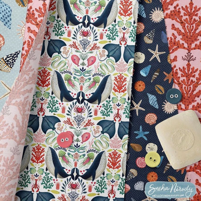 Sea Pattern by Sneha Nirody - Files in Use example