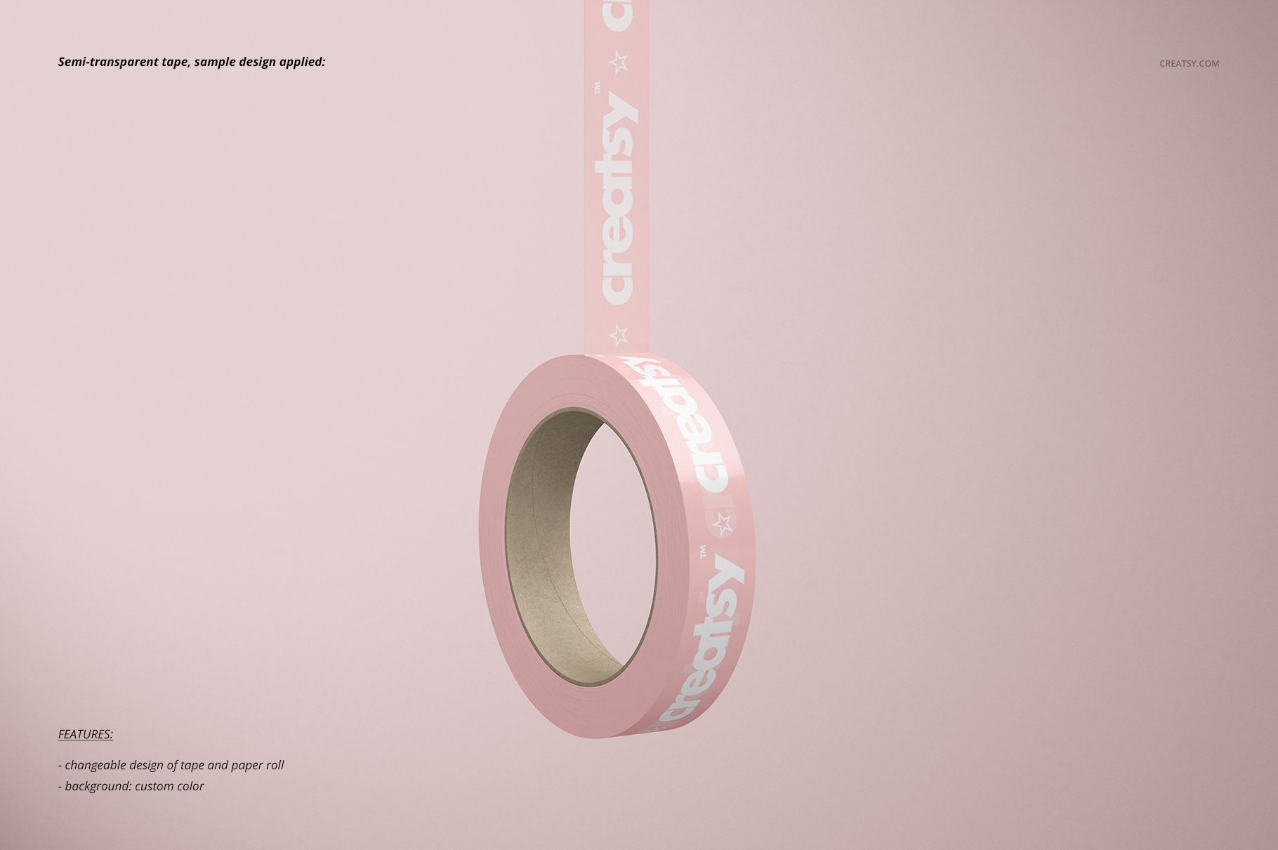 One Inch Narrow Duct Tape Mockup Set - mockup screenshot 6