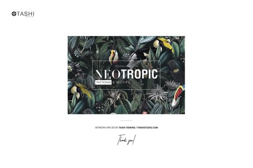 Front view of fabric ankle boots mockup featuring a tropical leaf and toucan pattern on a dark background.