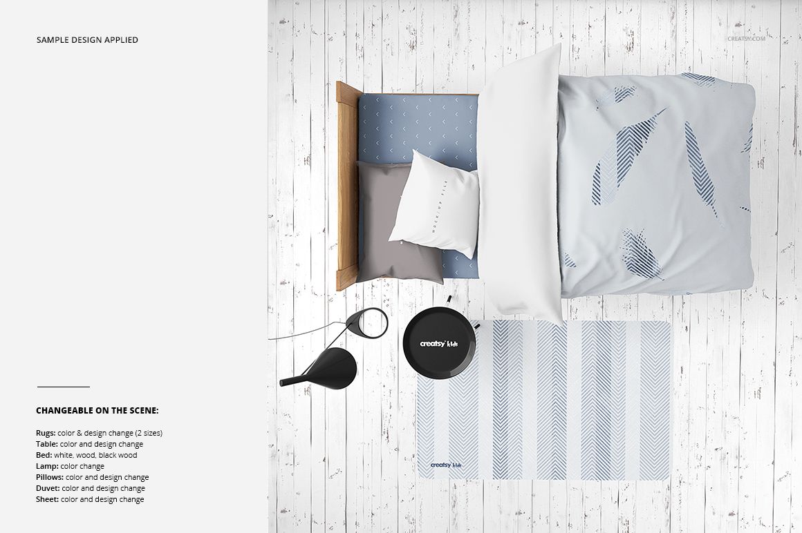 Round Corners Rug in Kids Bedroom Mockup Set - mockup screenshot 4