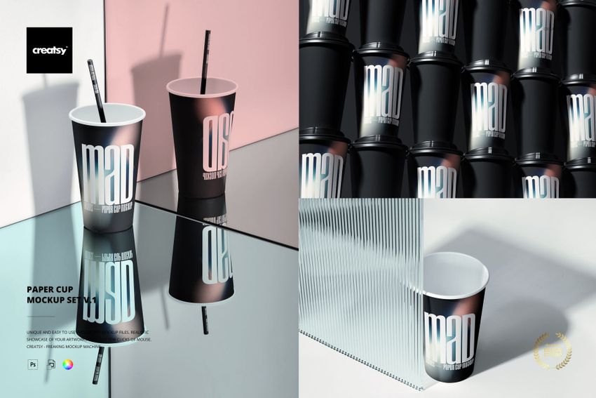 Paper Cup Mockup Set v.1 - mockup screenshot 1