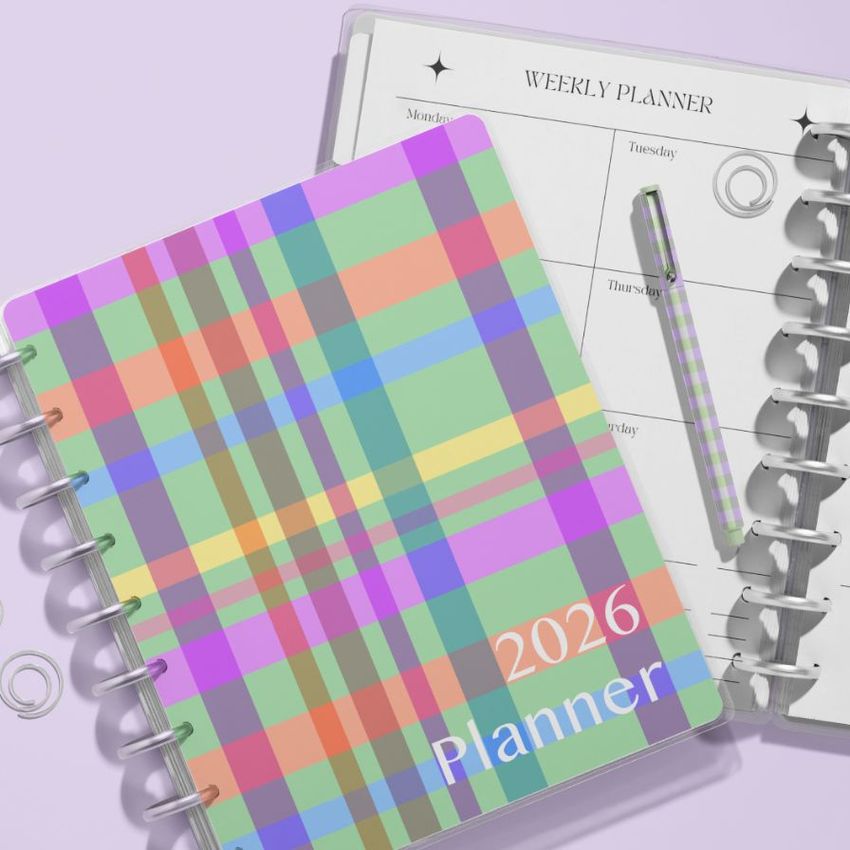 Vibrant Multicolor Plaid by Patterns by Huefete - Files in Use example