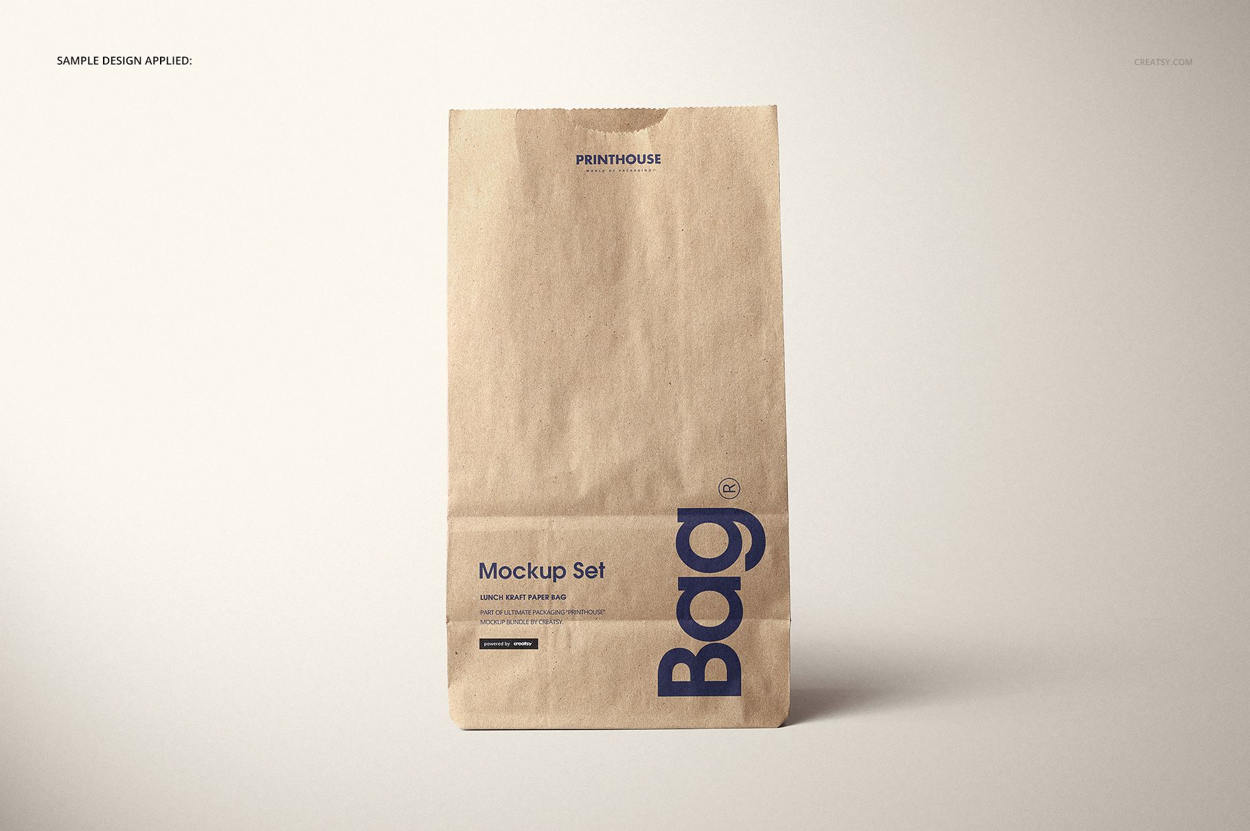 Lunch Kraft Paper Bag Mockup Set - mockup screenshot 6