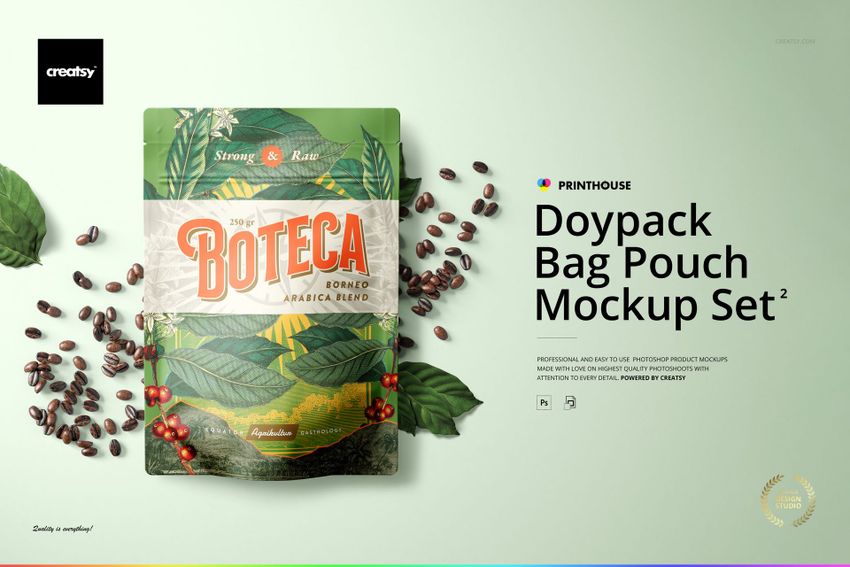 Doypack Bag Pouch Mockup Set 2 - mockup screenshot 1