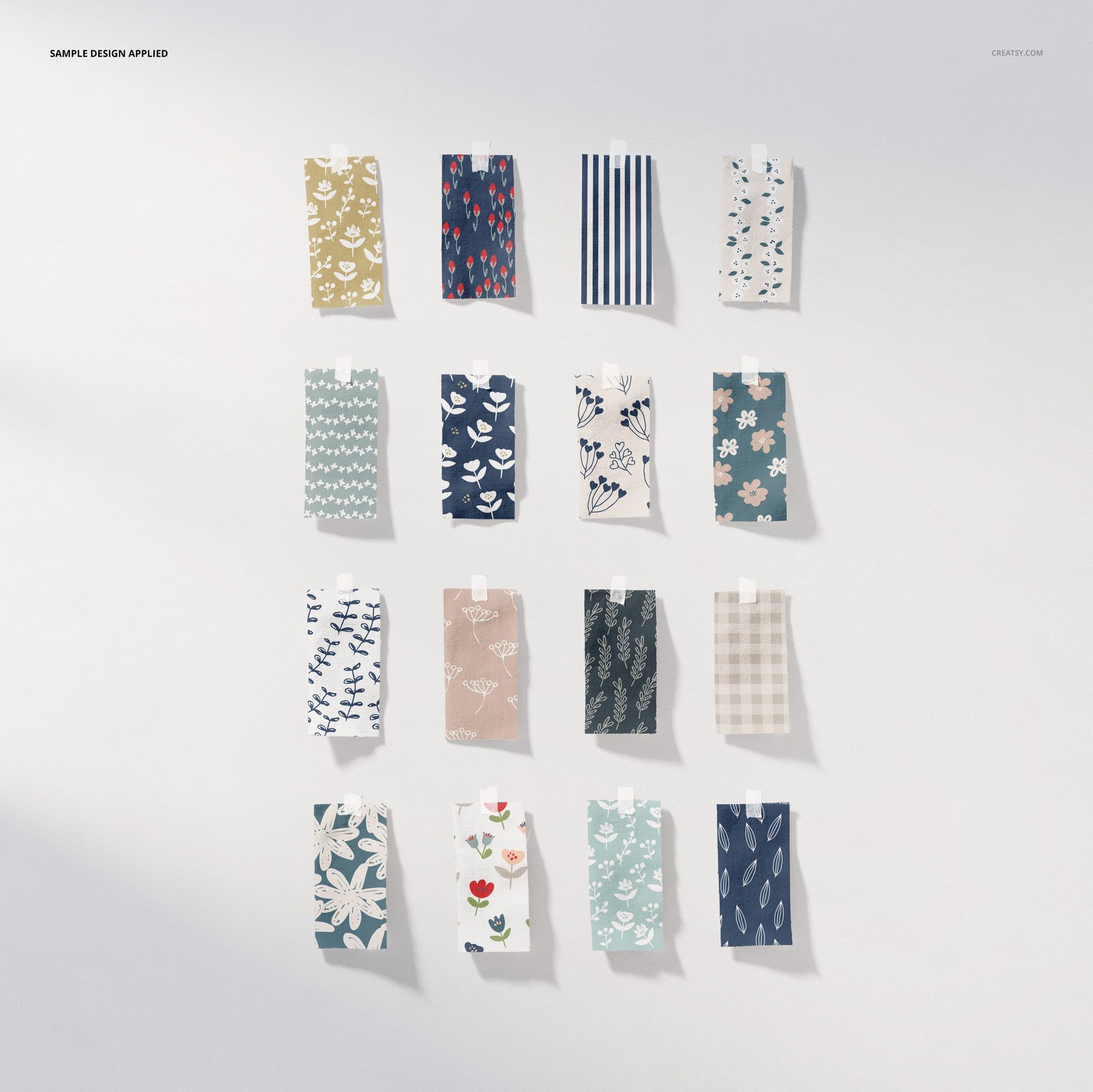 Fabric Pieces Mockup Set (65FFv.6) - mockup screenshot 4