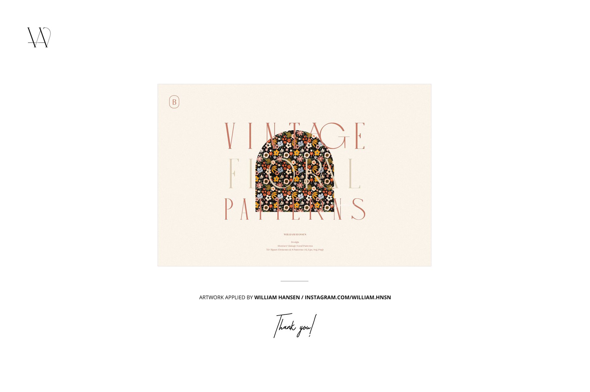 PSD mockup showing folded floral patterned cotton fabric and crocheted flowers arranged on a light surface.