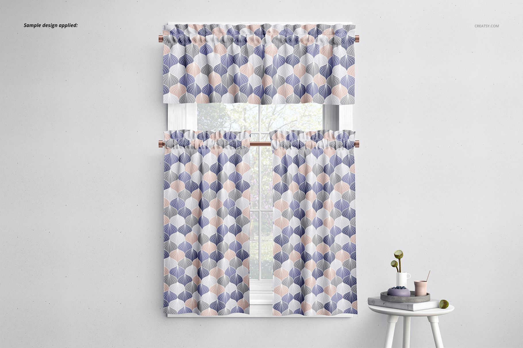Valance & Cafe Curtains Mockup Set - mockup screenshot 8