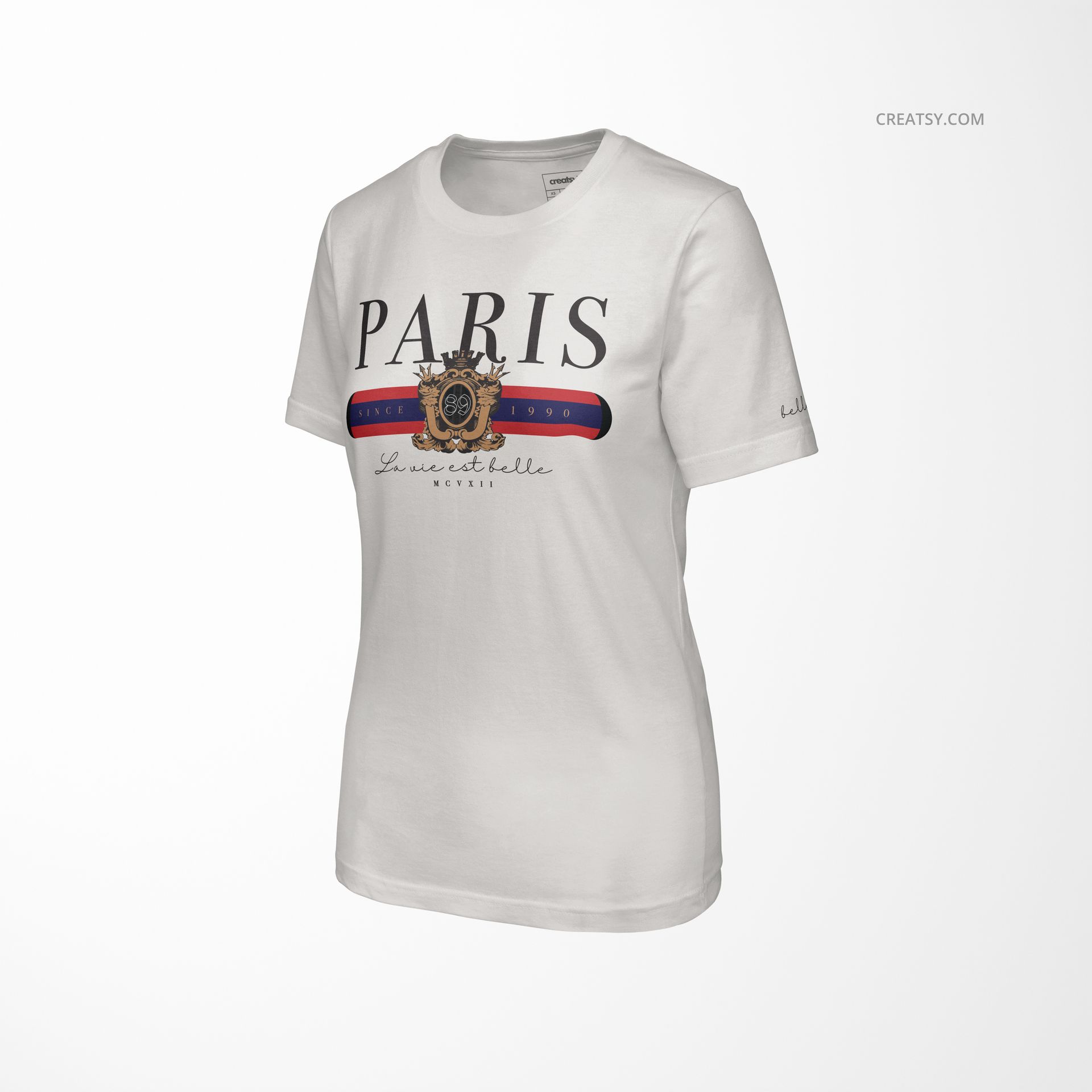 Bella Canvas 3001 Unisex Jersey Short Sleeve Tee (women version) Mockup Set