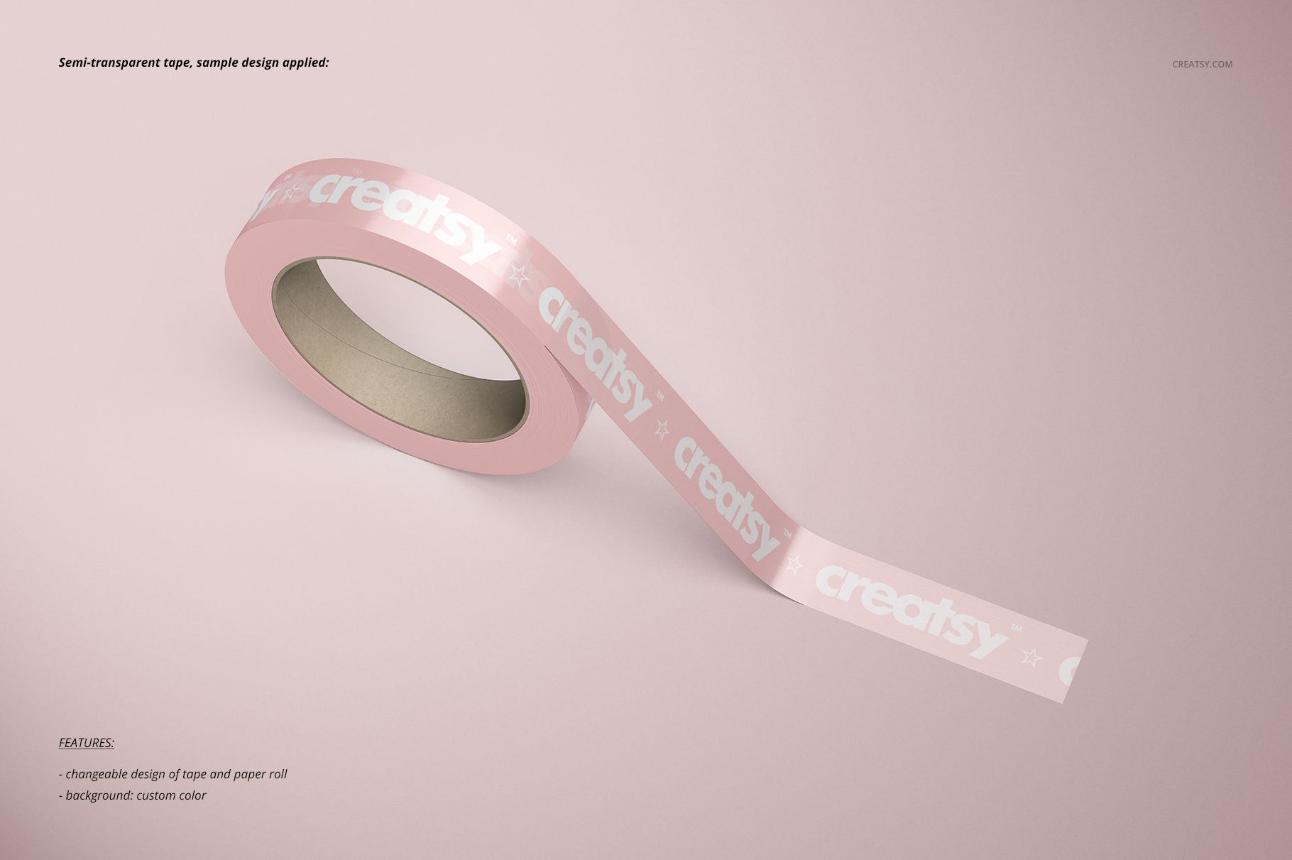 One Inch Narrow Duct Tape Mockup Set - mockup screenshot 4