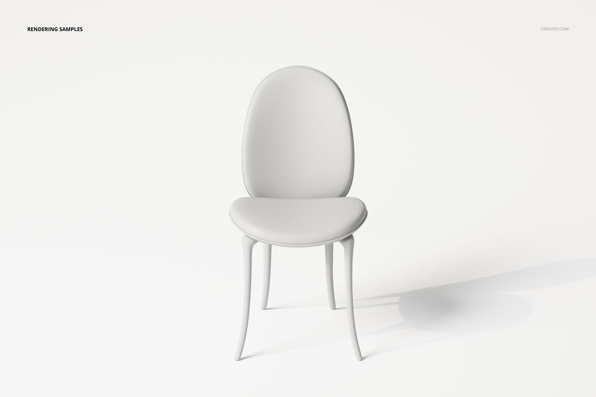 Old Money Style Chair 3D Model - mockup screenshot 2