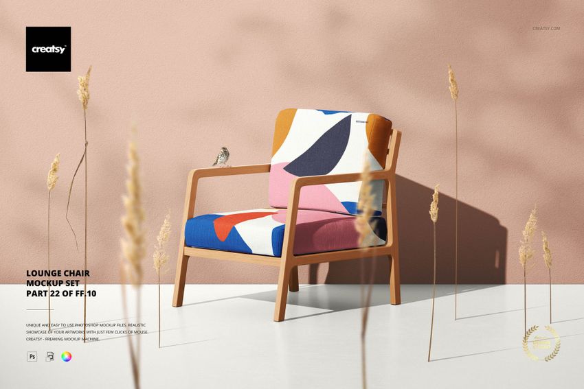Lounge Chair Mockup Set - mockup screenshot 1