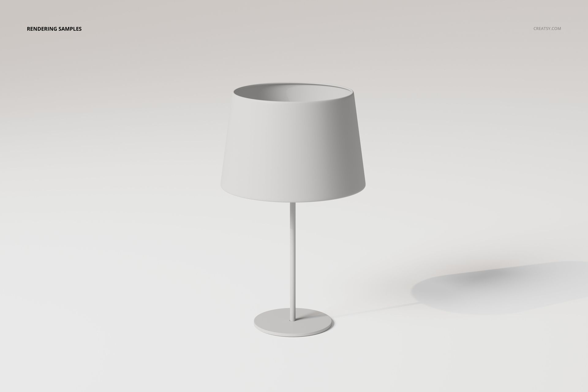 Cylindrical Shade Desk Lamp 3D Model - mockup screenshot 2
