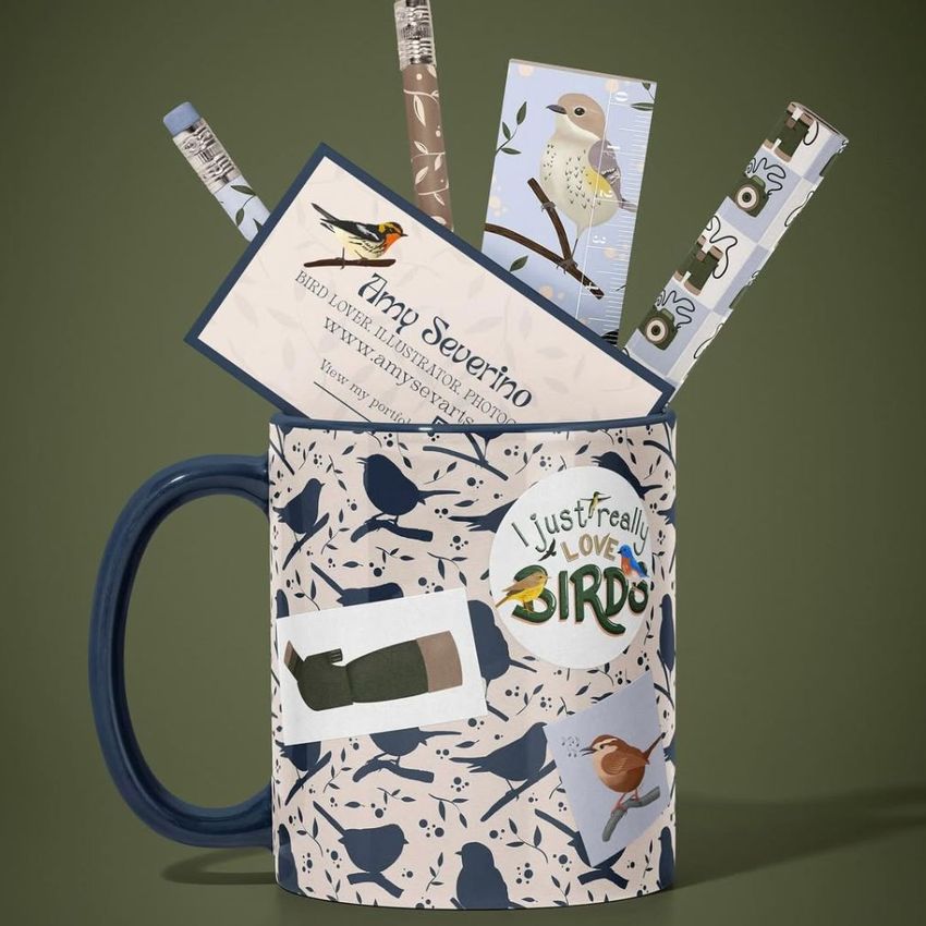 Let’s Go Birding by Amy Sev Arts - Files in Use example