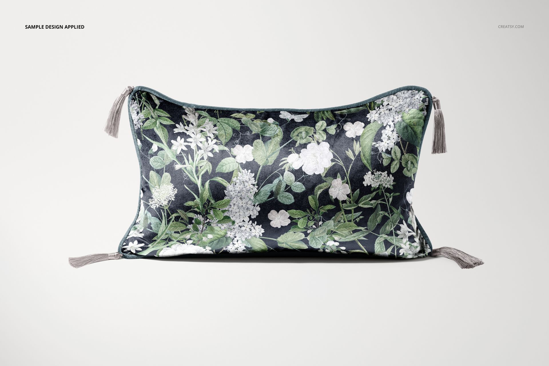 Velvet Cushion with Tassels Mockup Set - mockup screenshot 7