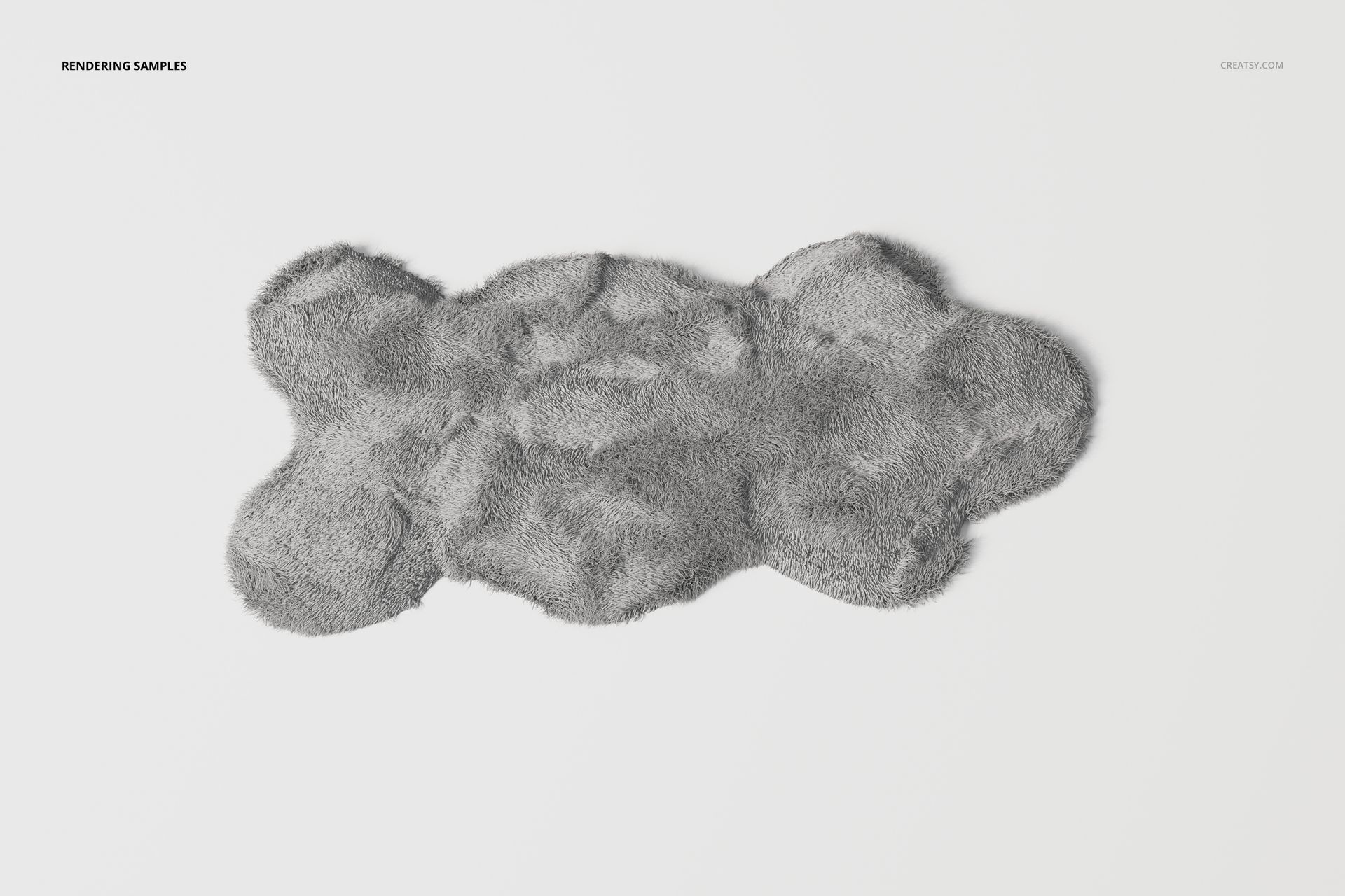 Faux Sheepskin Rug 3D Model - mockup screenshot 2