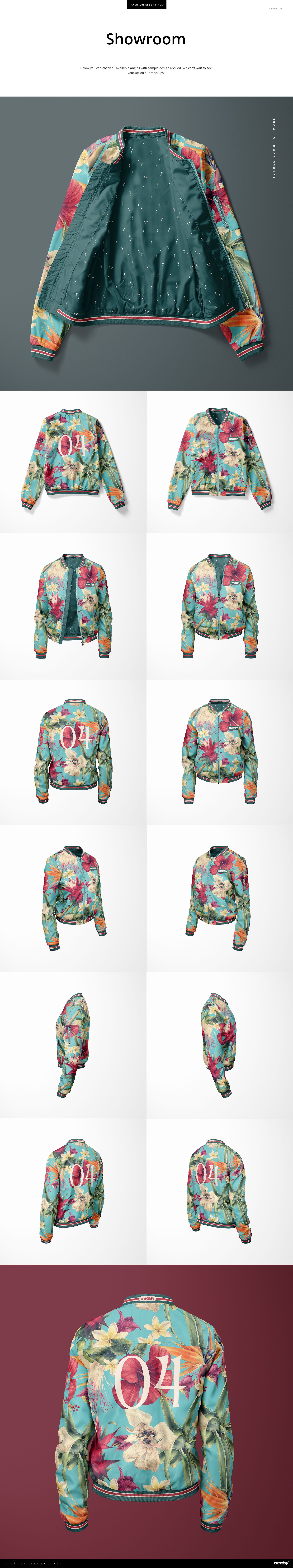 Women's Bomber Jacket Mockup Set vol. 2 - mockup screenshot 4