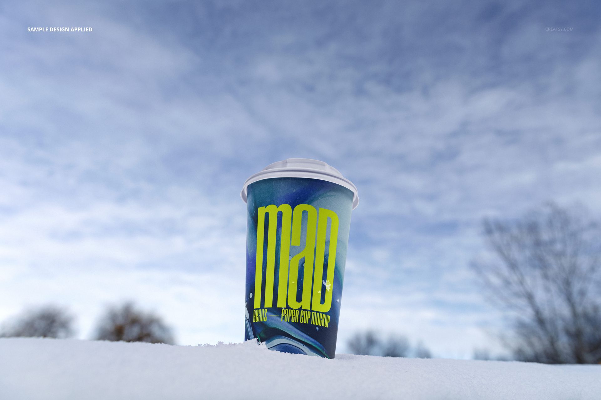 Winter Paper Cup Mockup Set v.2 - mockup screenshot 3