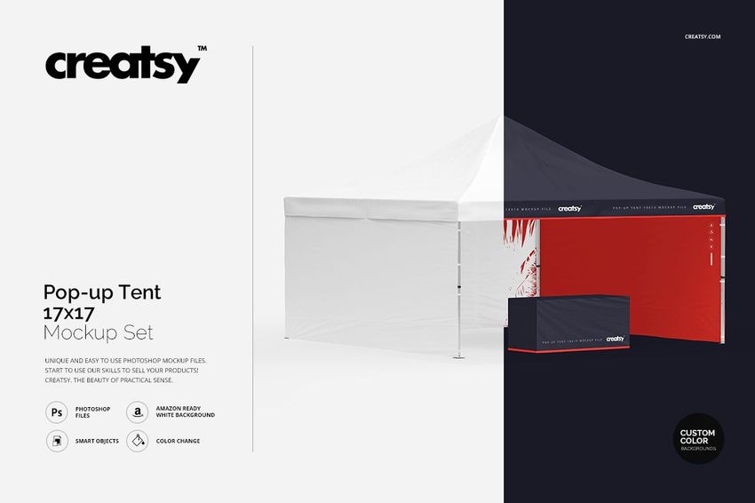 Pop Up Tent 17x17 Mockup - mockup screenshot 1