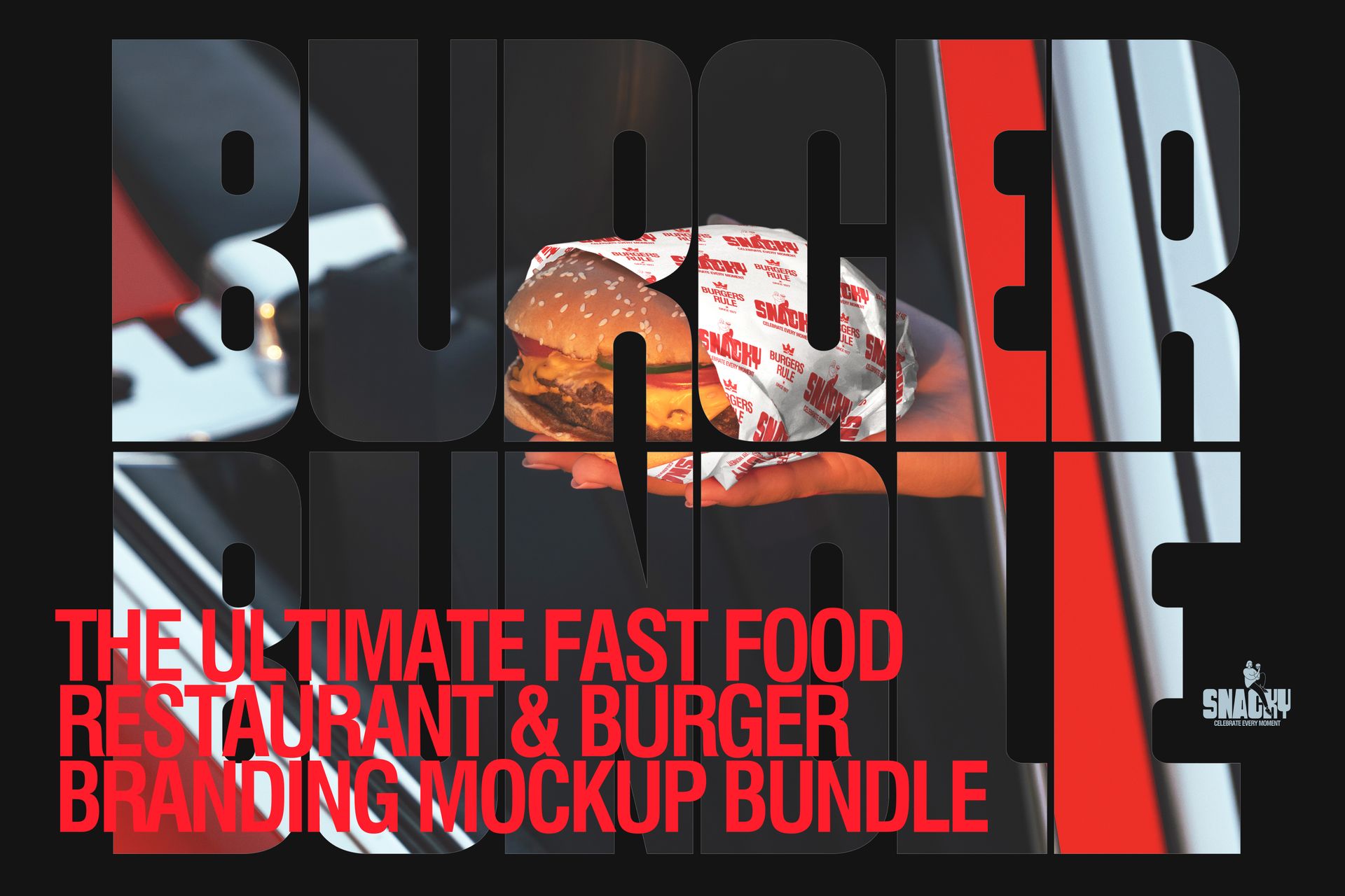 The Ultimate Fast Food Restaurant & Burger Branding Mockup Bundle