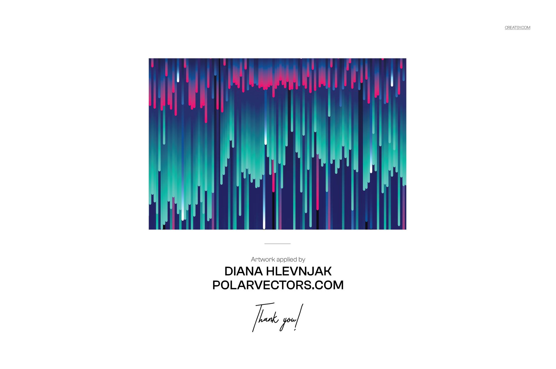 PSD mockup featuring a geometric pattern of elongated lines in teal, navy, and pink, set against a white background.