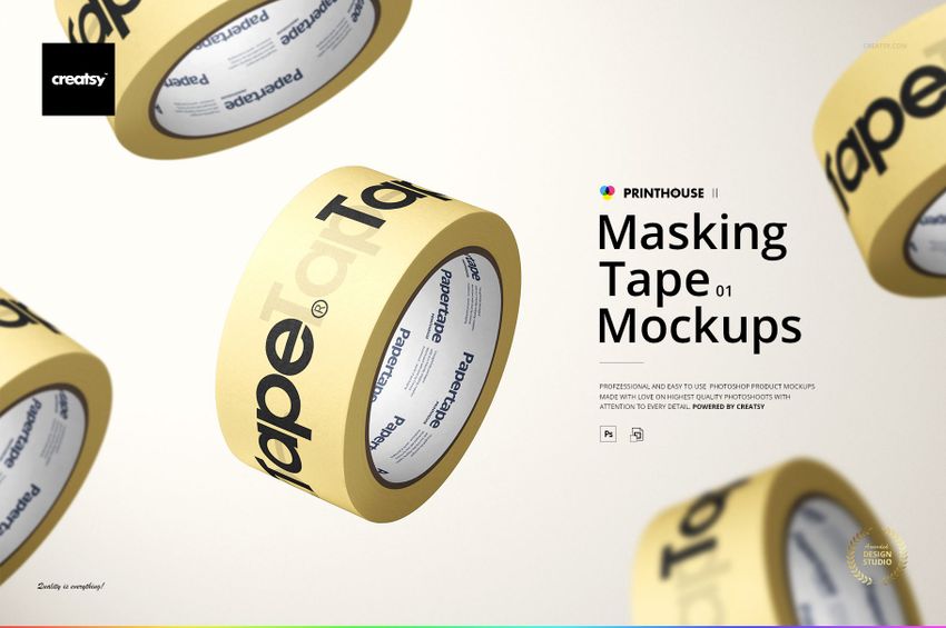 Masking Tape Mockup Set 01 - mockup screenshot 1