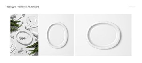 Disposable oval paper platter mockup set featuring a white platter in both a festive table scene and minimalist studio views.