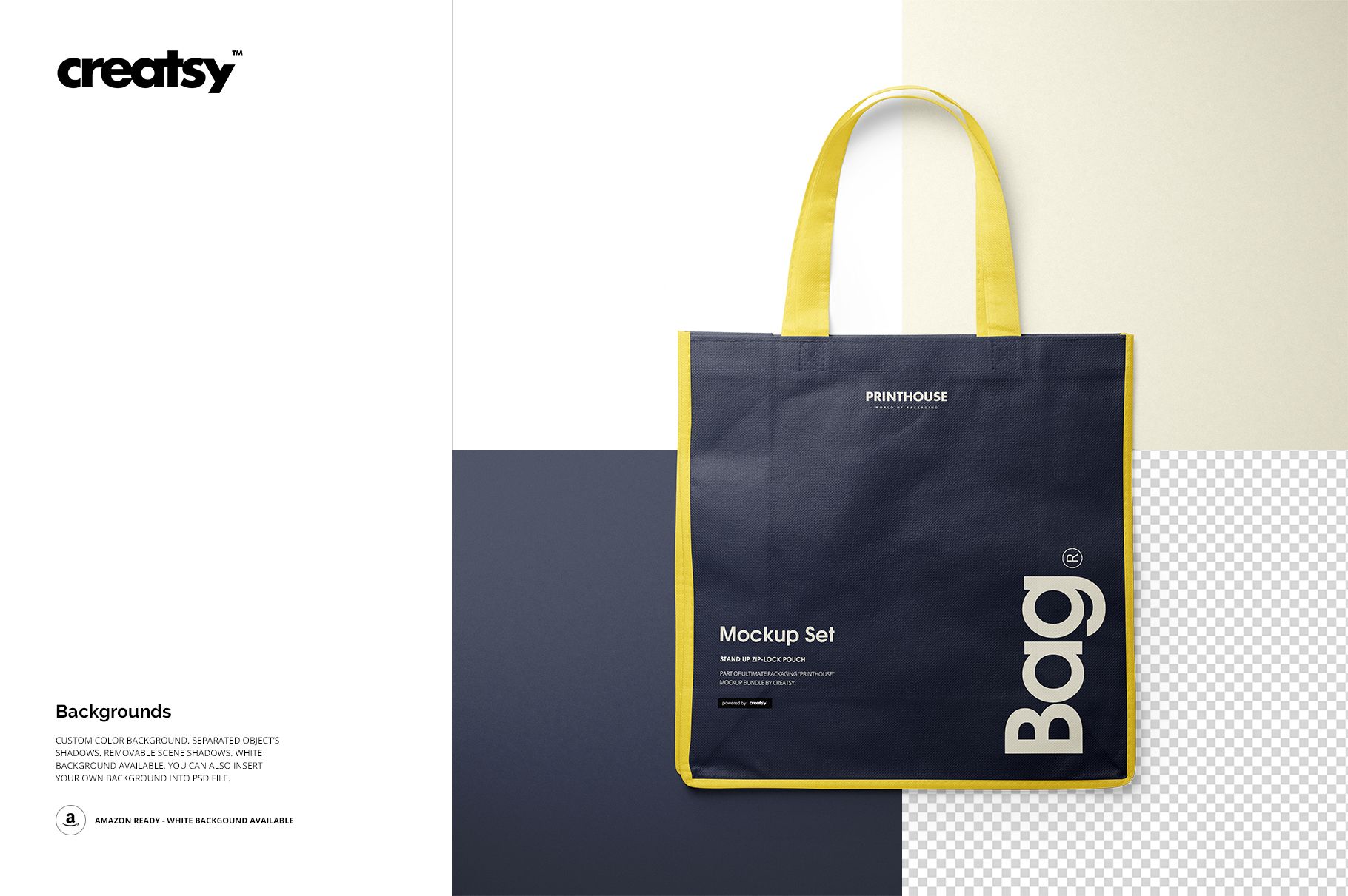 Non-Woven Tote Bag 02 Mockup Set - mockup screenshot 8