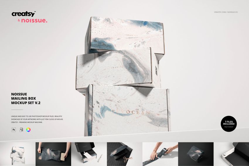 Noissue Mailing Box Mockup Set v.2 - mockup screenshot 1