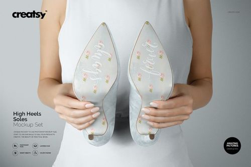 High Heels Soles Mockup Set - mockup preview 1