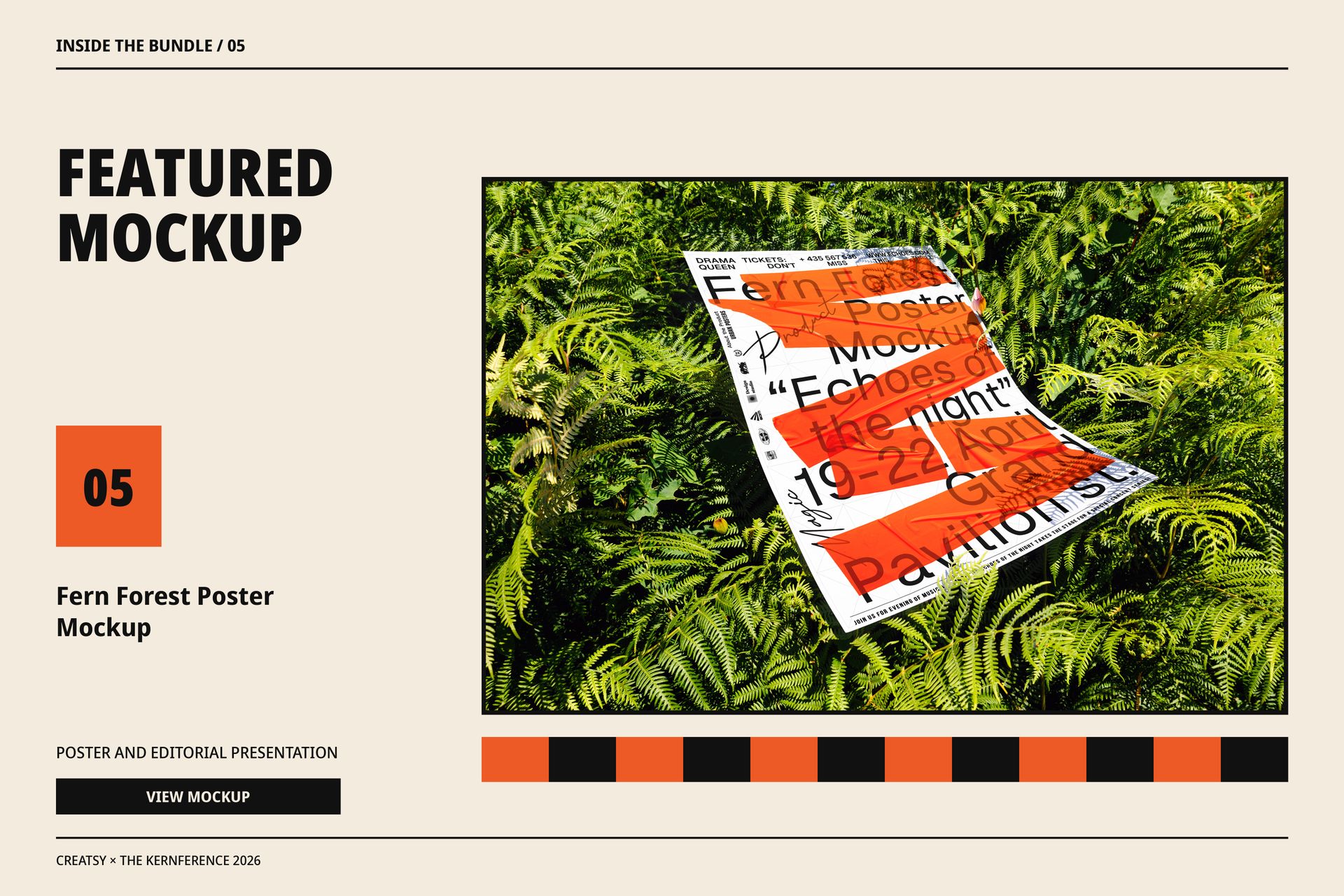 Fern Forest Poster Mockup