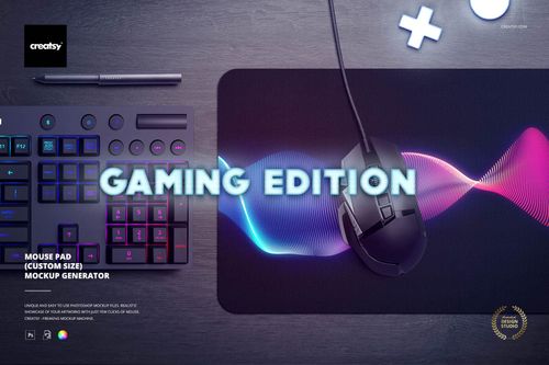 Mouse Pad Mockup Generator (gaming edition) - mockup preview 1