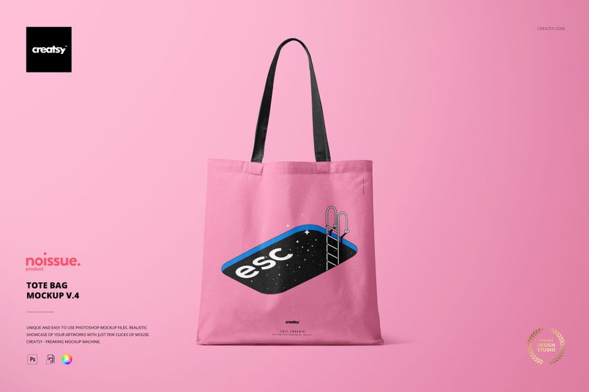 Tote Bag Mockup v.4 - mockup screenshot 1