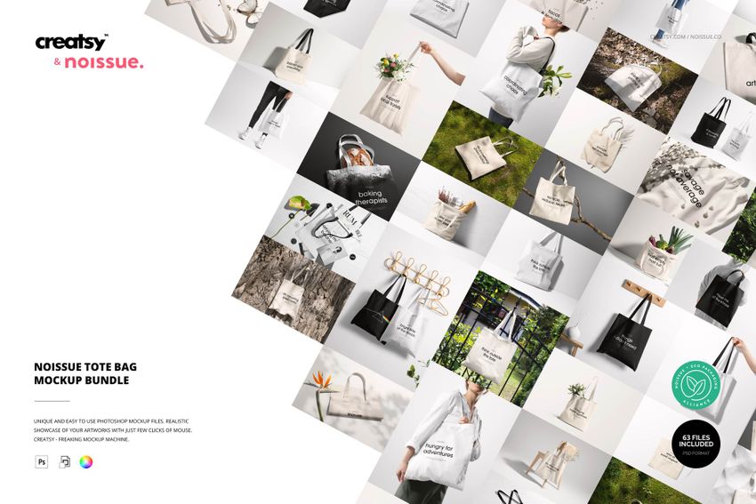 Noissue Tote Bag Mockup Bundle - mockup screenshot 1