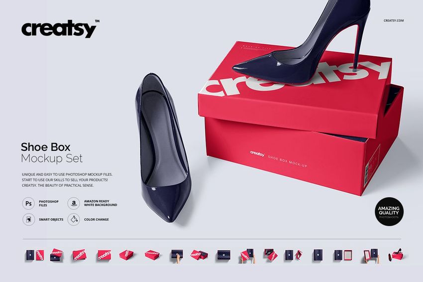 Shoe Box Mockup Set - mockup screenshot 1