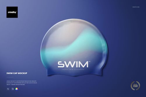 Swim Cap Mockup - mockup preview 1
