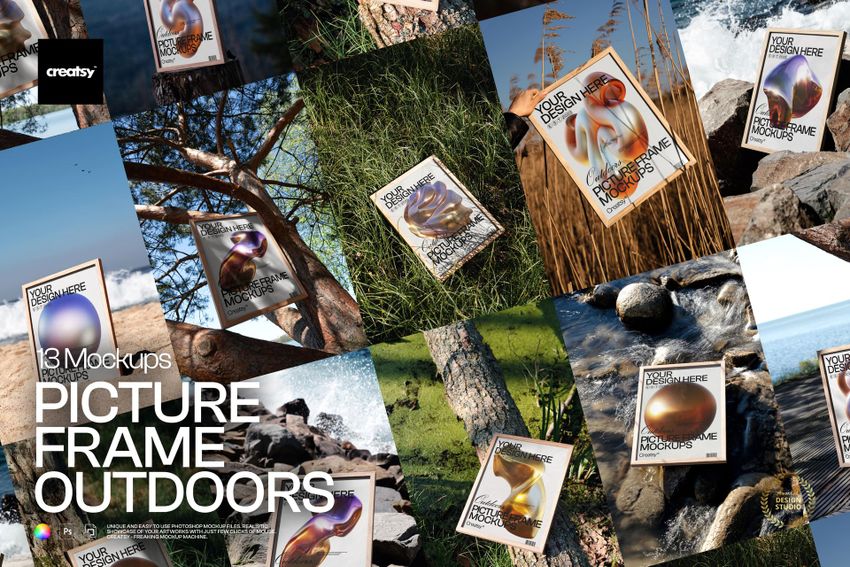 Picture Frame Mockup Set - Outdoor Edition - mockup screenshot 1