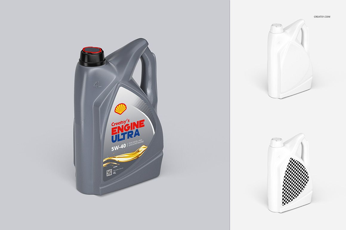 Motor Oil Bottle Mockup Set - mockup screenshot 5