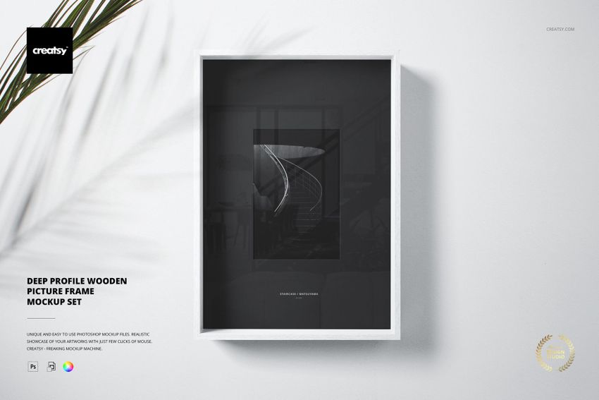 Wooden Picture Frame Mockup Set - mockup screenshot 1