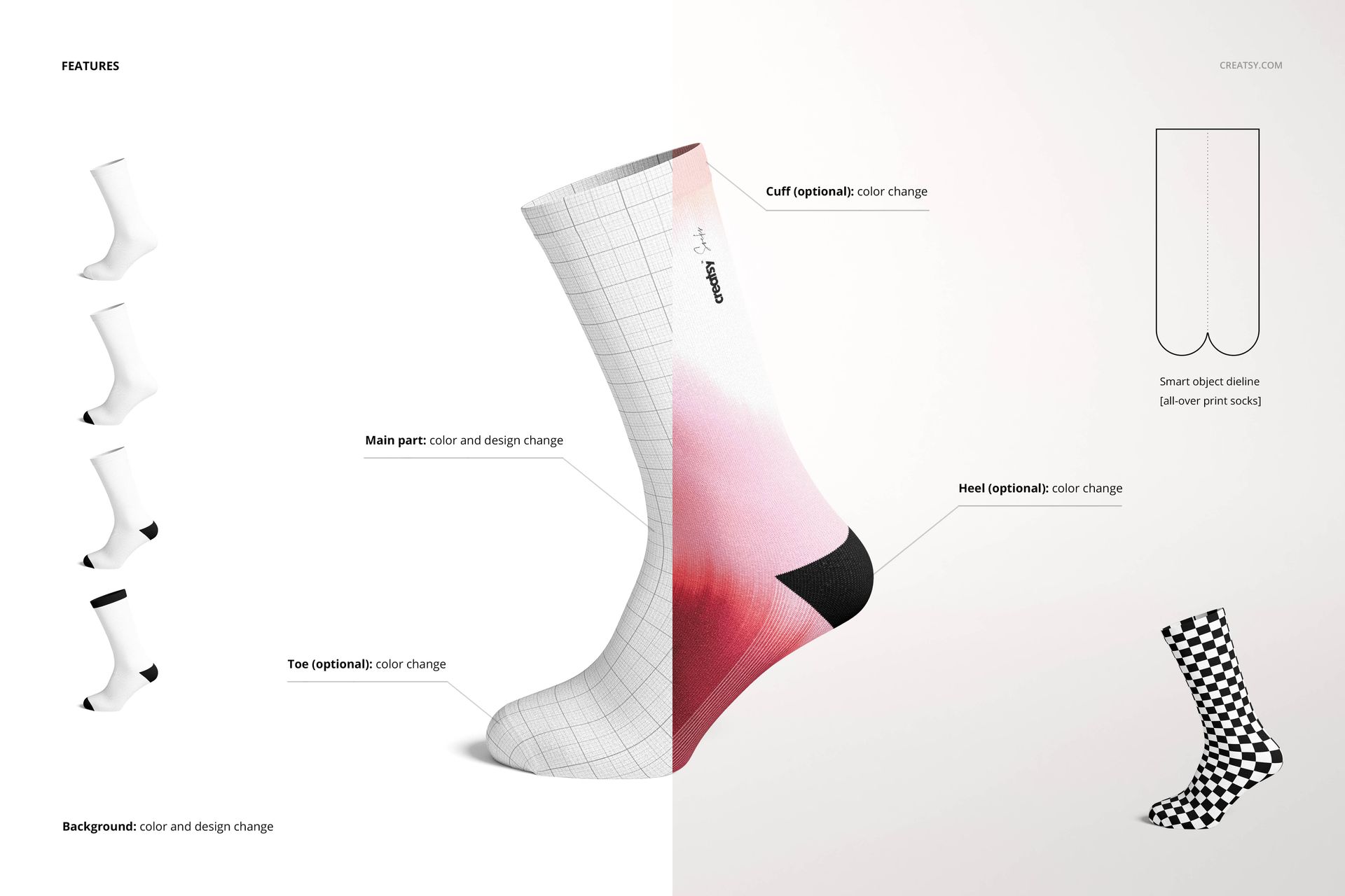 Socks Mockup Set (long) - mockup screenshot 3