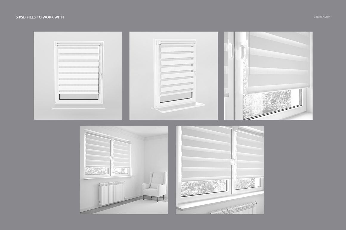 Roller Blind Mockup Set - mockup screenshot 2