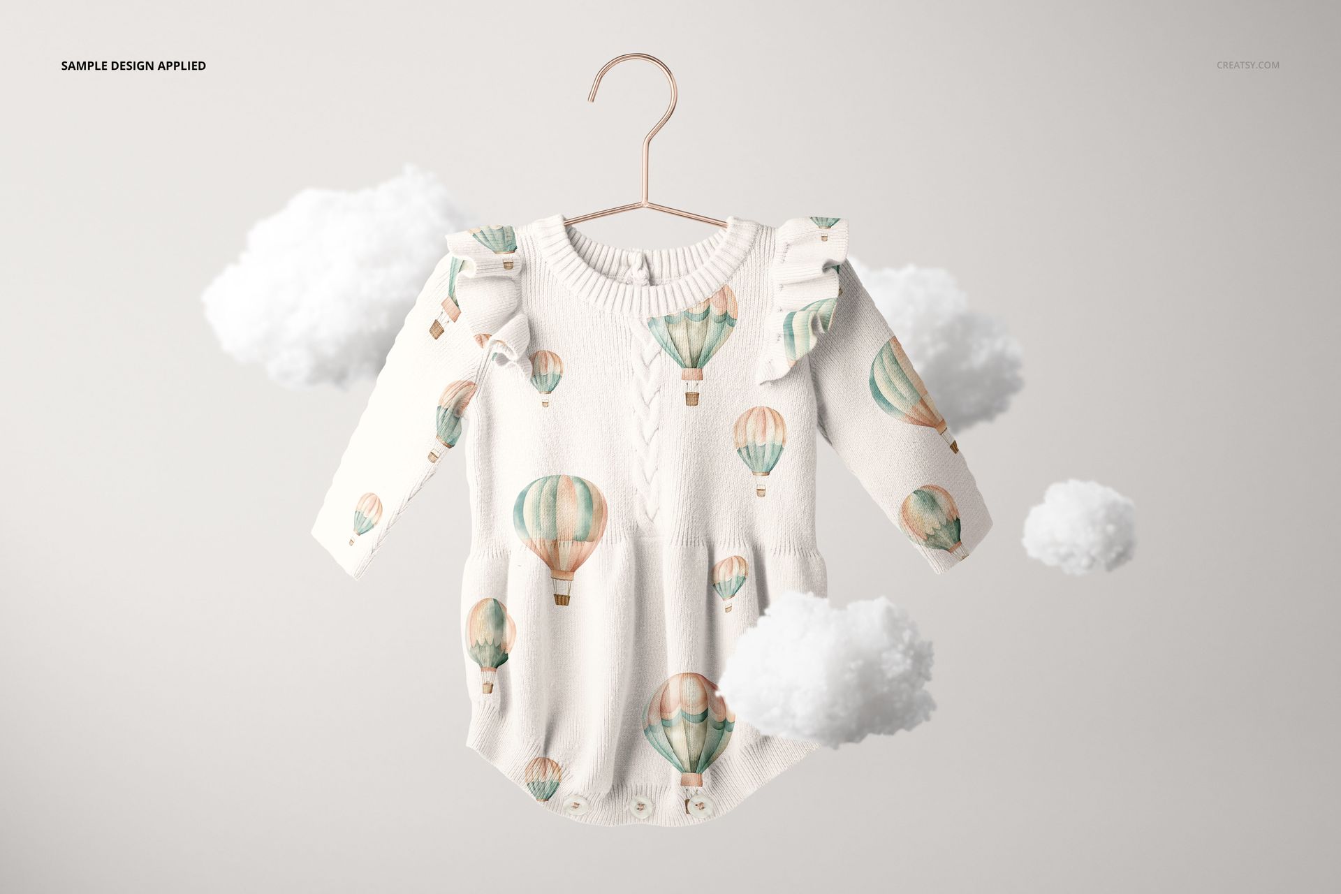 Hanging Knitted Romper Mockup Set - mockup screenshot 4