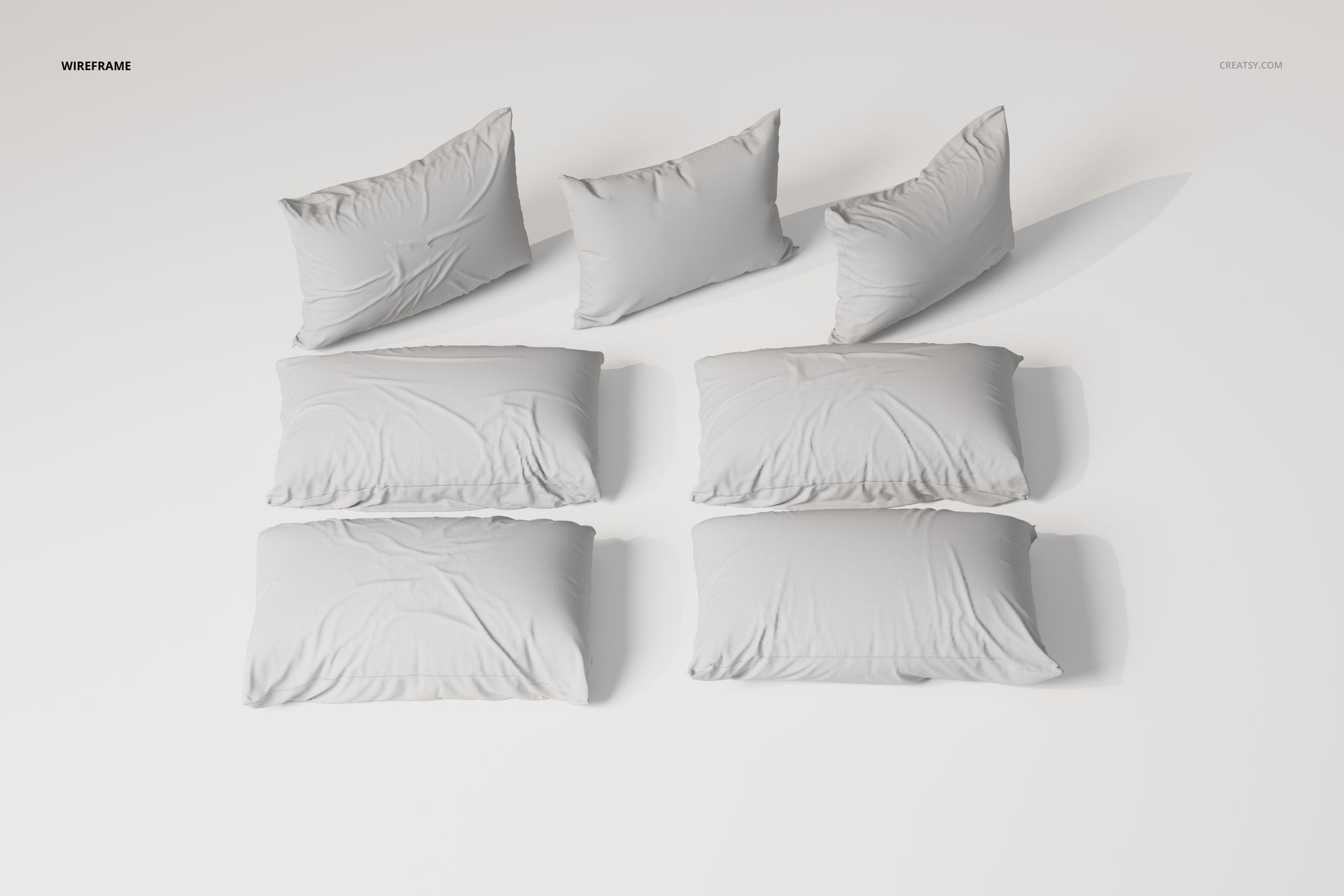 Rectangular Sleeping Pillows 3D Model - mockup screenshot 6