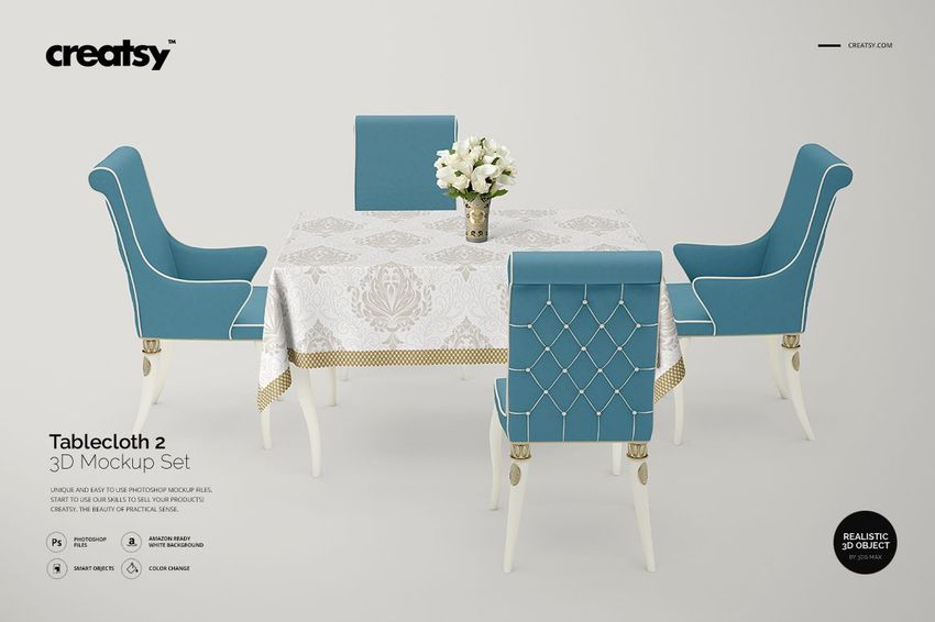 Tablecloth Mockup Set 2 - mockup screenshot 1