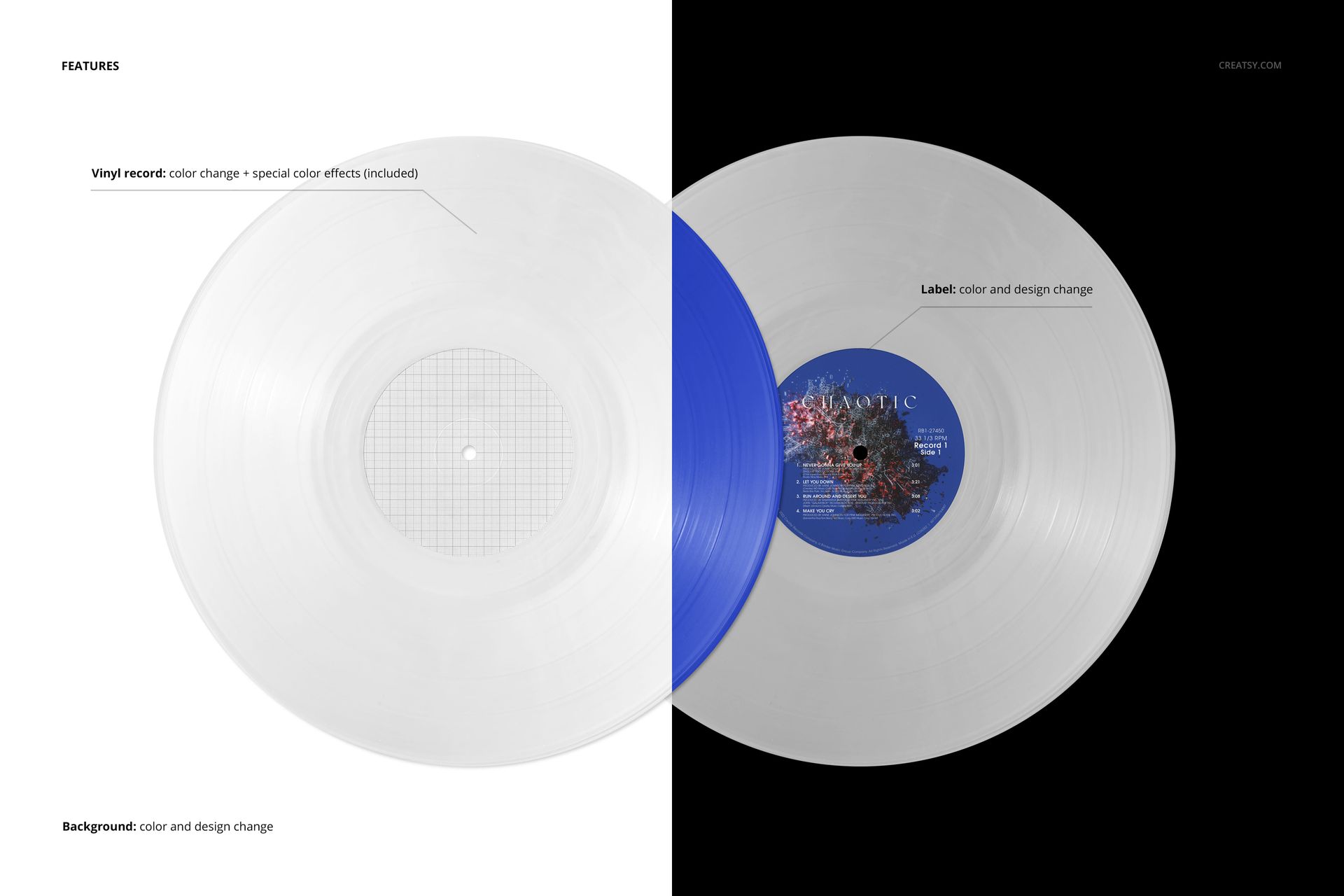 Colored Vinyl Records Mockup - mockup screenshot 2