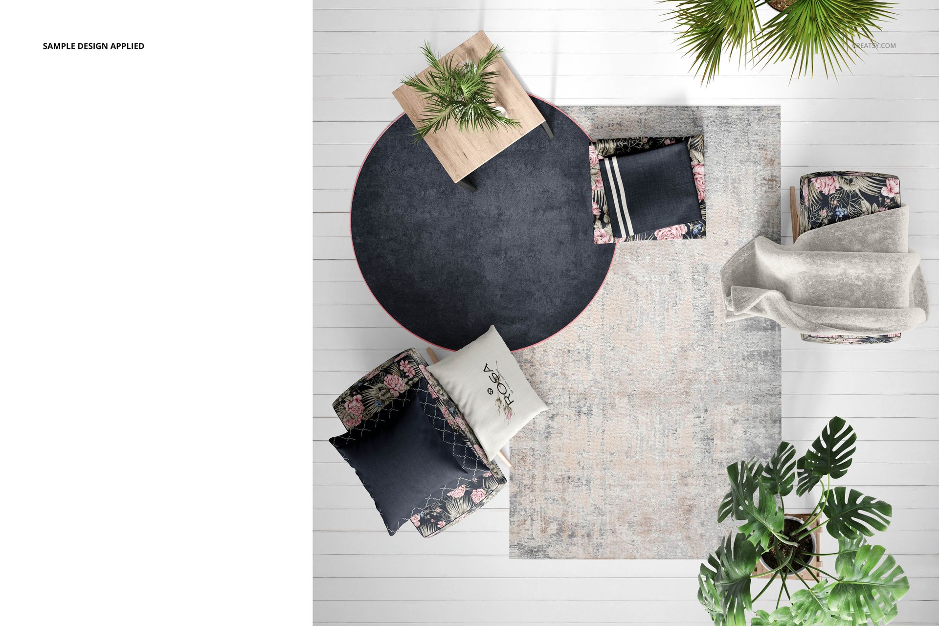 Interior Scene Home Textiles Mockup Set - mockup screenshot 4