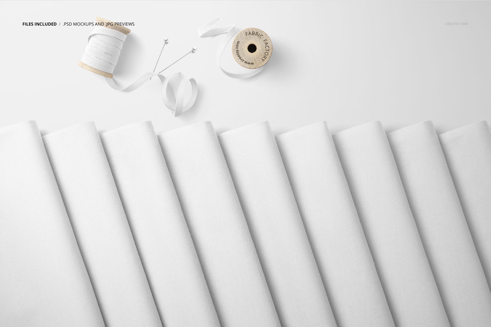 Folded Fabrics Mockup Set (27/FFv.6) - mockup screenshot 2